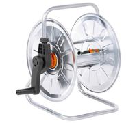 Avvolgitubo da parete per tubo da giardino da 50 m da 1/2", supporto orientabile in acciaio zincato, salvaspazio per il giardino