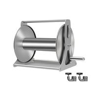 Avvolgitubo da parete, supporto resistente in acciaio inox per irrigazione, lavaggio auto e pulizia