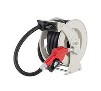 Avvolgitubo for carburante 33-66 FT Avvolgicavo diesel retrattile con pistola di rifornimento automatico for irrigazione da giardino Lavaggio autocisterna for auto(50 ft 1 inch)