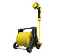Avvolgitubo G1/2" Avvolgitubo Da Giardino Tubo Del'acqua Staffa For Mensola Portatile For Uso Domestico Portarotolo For Tubi Di Stoccaggio For Autolavaggio Ad Alta Pressione For Uso Domestico(15m)