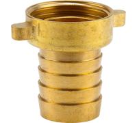 Gardena Raccordo a vite per tubo da giardino: presa per rubinetto composta da ghiera e dato in ottone di qualità, filetto 33.3 mm (G 1 pollice), per tubi da 25 mm (1 pollice) (7142-20)