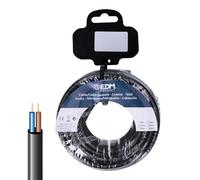 Avvolgitubo H05VV-F 2x1mm di colore nero, con una lunghezza di 25 metri. Ideale per progetti elettrici, resistente e flessibile per una facile maneggevolezza.