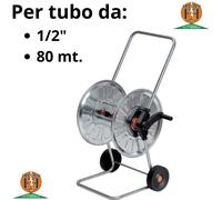 Carrello avvolgitubo professionale GuruPro 310 in acciaio zincato