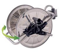 Avvolgitubo Manuale da Muro 50 mt Tubo Ø1/2” in Acciaio Inox Agrati