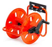 Avvolgitubo Manuale da Muro Portatile 50 mt Tubo Ø1/2” in Acciaio Verniciato Rosso Agrati