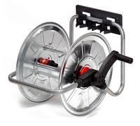 Avvolgitubo Manuale da Muro Portatile 50 mt Tubo Ø1/2” in Acciaio Zincato Grigio Agrati