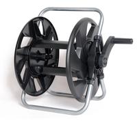 Avvolgitubo Manuale Portatile 60 mt Tubo Ø1/2” in Acciaio Zincato e Polipropilene Nero Agrati