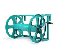 Avvolgitubo manuale resistente, compatibile con montaggio a parete/pavimento/letto camion, carrello per tubo da giardino per fattoria, autolavaggio, avvolgitore a manovella facile, unità nuda