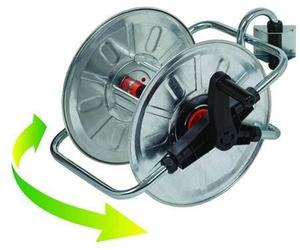 AVVOLGITUBO MURALE GIREVOLE ZINCATO MT.50 1/2" 392310