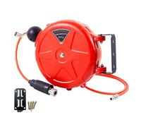 Avvolgitubo pneumatico,Avvolgitubo Tubo Del Compressore D'aria - Bobina Commerciale Di Riavvolgimento Automatico Da 10 M Montato A Parete Con Girevole Accoppiatore Rapido,Strumento Comp