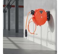 Avvolgitubo pneumatico girevole automatico per officina