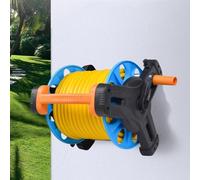 Avvolgitubo portatile da giardino con ripiano portaoggetti, carrello mobile per patio esterno e organizzazione di tubi dell'acqua dell'auto