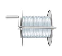 Avvolgitubo professionale in metallo, avvolgitubo manuale con manovella, in acciaio inox, fino a 50 m, per Yard Garden Farm