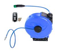 Avvolgitubo retrattile, avvolgitore retrattile, robusto 12 metri, automatico per tubo di irrigazione, per irrigazione giardino, lavaggio esterno garage