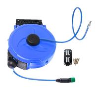 Avvolgitubo retrattile da giardino, 12 m, resistente, avvolgitubo automatico da giardino, per rondella esterna, garage, casa, negozio, giardinaggio