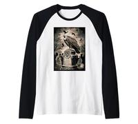 Avvoltoio Guardiano Silenzioso dei Dimenticati Maglia con Maniche Raglan