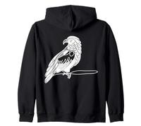 Avvoltoio Pescatore Linee Ornithologo Felpa con Cappuccio