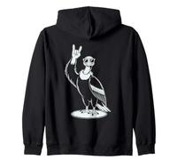Avvoltoio Punk Rock Rocker Heavy Metal Felpa con Cappuccio