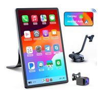 Avylet Carplay Andriod Auto 8'',Schermo per Auto conTelecamera 1080P,Car play Supporto Magnetico,Schermo Verticale/Orizzontale,Controllo Vocale,Aggiornamenti OTA,GPS,Bluetooth,Mirror Link,FM,AUX,WiFi