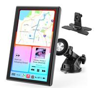 Avylet Carplay Auto 7'' Wireless, Schermo per Auto Navigazione GPS, Car play Supporto Magnetico, Schermo Verticale/Orizzontale, 60FPS Display, Controllo Vocale,Aggiornamenti OTA,Bluetooth,AUX,FM,WiFi