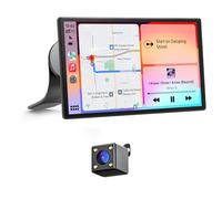 Avylet Carplay Auto Andriod, 9" Pollici Schermo per Auto con Telecamera di Impermeabile IP67, Display Touchscreen, Controllo Vocale，Bluetooth, GPS, Controllo Vocale, Bluetooth, AUX, FM, Mirror Link