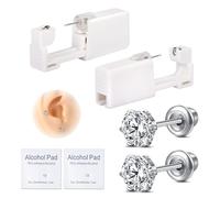 AVYRING Kit Completo per Piercing all'Orecchio con Pistola Usa e Getta, Borchie in Acciaio Inossidabile 316L, Automatico e Indolore, per Cartilagine, Trago, Conchiglia e Helix, Ideale per Fai da Te