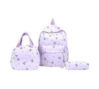 AVZYARDY 3pcs Simple Zackpack Set con zaino for borse e matita for loptop rowpack (rosso)