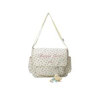 AVZYARDY Borsa a tracolla di nylon femmina con vasca floreale a filo a sospensione a sospensione (blu)