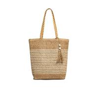 AVZYARDY Borsa donna a tracolla da spiaggia in paglia, grande offerta estiva con zip, elegante borsa da spiaggia leggera in rafia perfetta per vacanze, viaggi, piscine, shopping e picnic