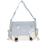 AVZYARDY Sacca di tutorial per studenti harajuku borsa per la scuola a sospensione di capacità Ladies Messenger Cash Color per il viaggio
