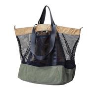 AVZYARDY Summer Beach Mesh Borsa di capacità di stoccaggio da viaggio for esterni for viaggiatura for mare traspirata borsetta for vacanze estive