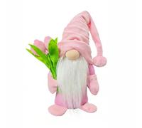 AVZYARDY Tulip Gonks Faceless Dwarf Doll, Spring Gonks with Tulip Bouquet, Handmade Plush Spring Gonk Gnome Decorations, Cute Gnome Plush Dolls for Mother's Day, Home Decor Ornament
