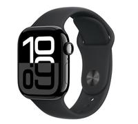 AW S10 GPS + Cellular 42mm Jet Black Aluminium Case with Black Sport Band - M/L