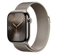 AW S10 GPS + Cellular 42mm Natural Titanium Case with Natural Milanese Loop