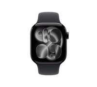 AW S11 GPS+CELLULAR 42mm Jet Black Aluminium Case with Black Sport Band - M/L