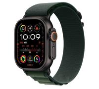 AW Ultra 2 GPS + Cellular 49mm Black Titanium Case with Dark Green Alpine Loop - Large