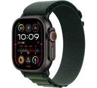 AW Ultra 2 GPS + Cellular 49mm Black Titanium Case with Dark Green Alpine Loop - Small
