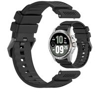 AWADUO Cinturino di ricambio da 24 mm, compatibile con Ticwatch Atlas/Pro 5 Enduro/Pro 5, in silicone, morbido e resistente, con sgancio rapido, accessorio per smartwatch (nero)