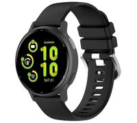 AWADUO Compatibile con Garmin Approach S50/D2 Air X10/Bounce/Vivoactive 5, cinturino di ricambio da 20 mm, morbido e durevole (nero), Silicone, Senza Gemstone
