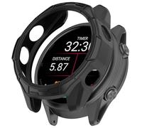 AWADUO Compatibile con Garmin Forerunner 570 42mm Custodia Protettiva Smartwatch Silicone TPU Custodia Shell Morbida e Durevole Orologio Accessori (Nero)