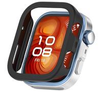 AWADUO Compatibile con Huawei Wacth Fit 4 Custodia Protettiva Smartwatch Silicone PC Custodia Shell Morbido e Durevole Orologio Accessori (Nero)