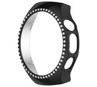 AWADUO Compatibile con Huawei Watch 5 46mm Custodia Protettiva Smartwatch Sostituzione PC Custodia Cover Sintetica Diamante Decorazione Orologio Accessori (Nero)