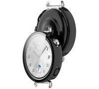 AWADUO Compatibile con Huawei Watch GT6 41 mm Smartwatch copertura completa PC custodia protettiva con vetro temperato touch screen accessorio per smartwatch (nero liscio)