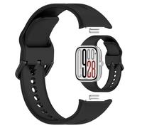 AWADUO Compatibile con Redmi Watch 5/Watch 5 eSIM/Watch 4, cinturino di ricambio, compatibile con Xiaomi Smart Band 9/Band 9 Pro, cinturino in silicone morbido e durevole (nero), Senza Gemstone