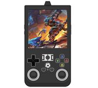 AWADUO Cover di ricambio compatibile con R36 Max console da gioco portatile in silicone Shell anti goccia per uomini e donne (nero)