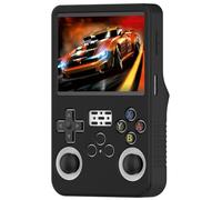 AWADUO Cover protettiva di ricambio compatibile con console da gioco portatile R36S, guscio in silicone, anti-goccia, per uomini e donne (nero)
