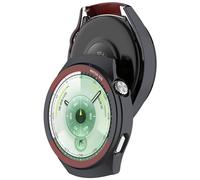 AWADUO Custodia protettiva compatibile con Huawei Watch GT6 46 mm Trasformazione istantanea PC custodia protettiva resistente accessori per smartwatch (nero)