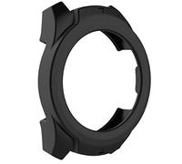 AWADUO Custodia protettiva in silicone TicWatch Pro, per smartwatch TicWatch Pro, morbida e robusta (nero)