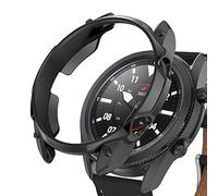 AWADUO Custodia protettiva per Samsung Galaxy Watch3, cover protettiva Smartwatch con anello lunetta per Samsung Galaxy Watch3 41 mm, morbida e resistente (41 mm, nero)