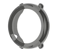 AWADUO Custodia protettiva trasparente in TPU per Polar Ignite, custodia protettiva per smartwatch Polar Ignite, morbida e resistente (TPU nero)